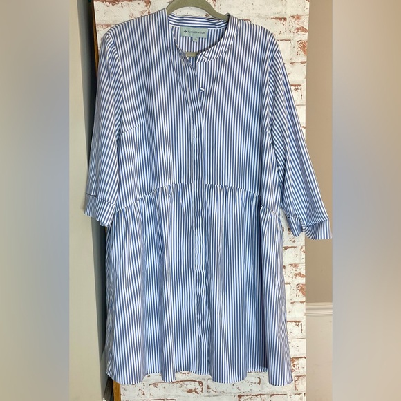 Tuckernuck Blue and White Striped Royal Shirtdress - Picture 4 of 6